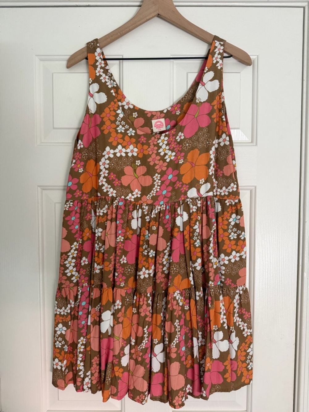 Eternal Summer Hawai’i Isabella Dress Brown Pink Orange